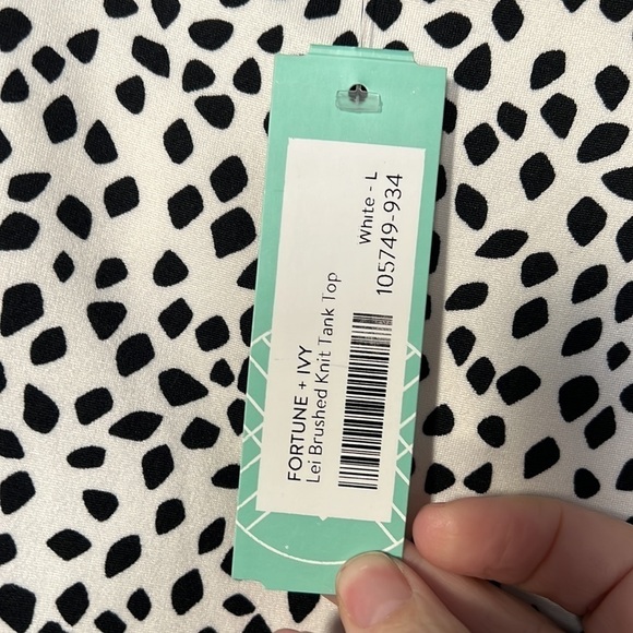 Fortune & IVY Lei Brushed Knit Tank Top NWT - Picture 3 of 5